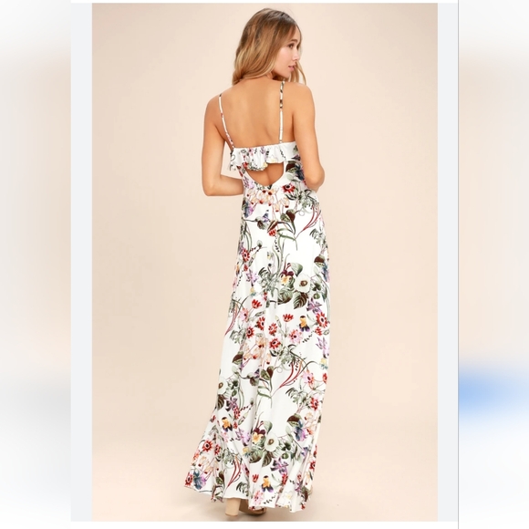 Lulus floral midi /maxi dress Suze XL - Picture 3 of 7